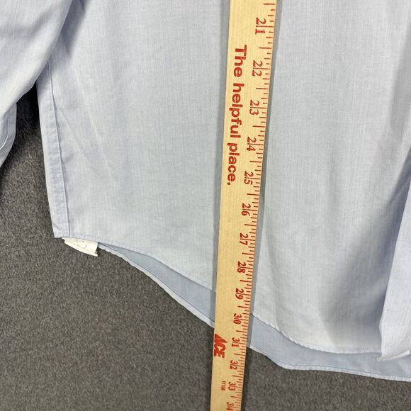 Calvin Klein Shirt Mens 16.5 34/35 Blue Slim Fit Performance Non-Iron Dress - Picture 7 of 14